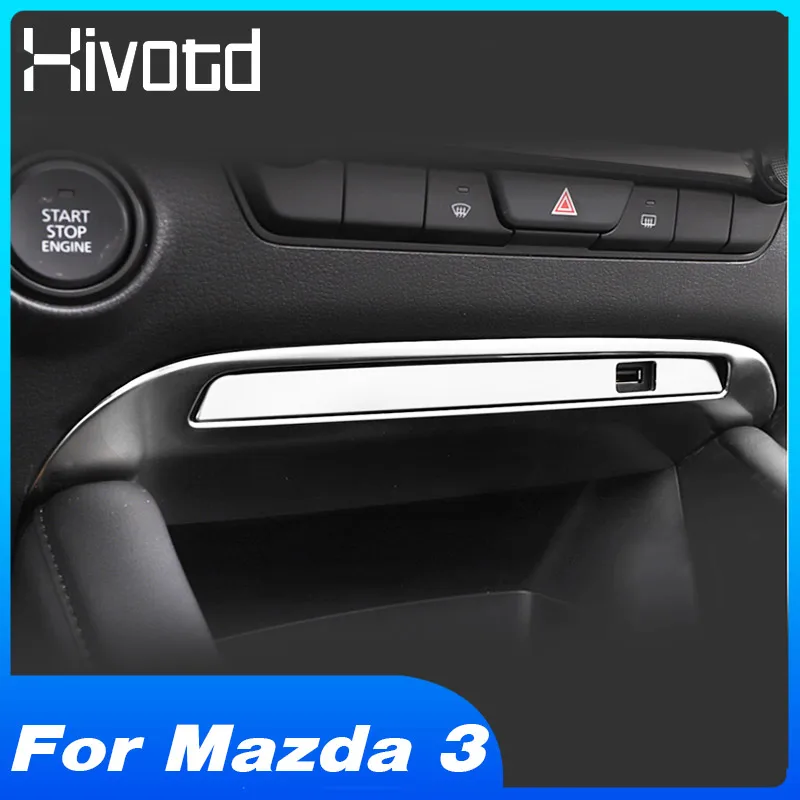 Hivotd для мазда 3 Mazda 2019 2020 2021 Axela аксессуары центральной консоли USB украшения