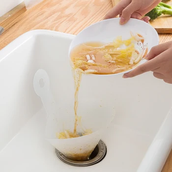 

Sink Filter Self-standing Drain Leftovers Soup Juice Filter Simple Anti-blocking Sorting Garbage Kitchen Funnel Drain Basket