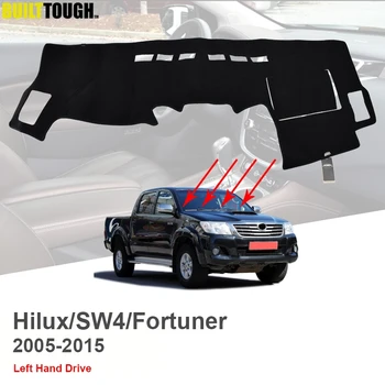 

Xukey Car Dashboard Cover Dash Mat For Toyota Hilux SW4 Fortuner 2005 - 2013 2014 2015 2016 2017 2018 2019 Dashmat Pad Anti-slip