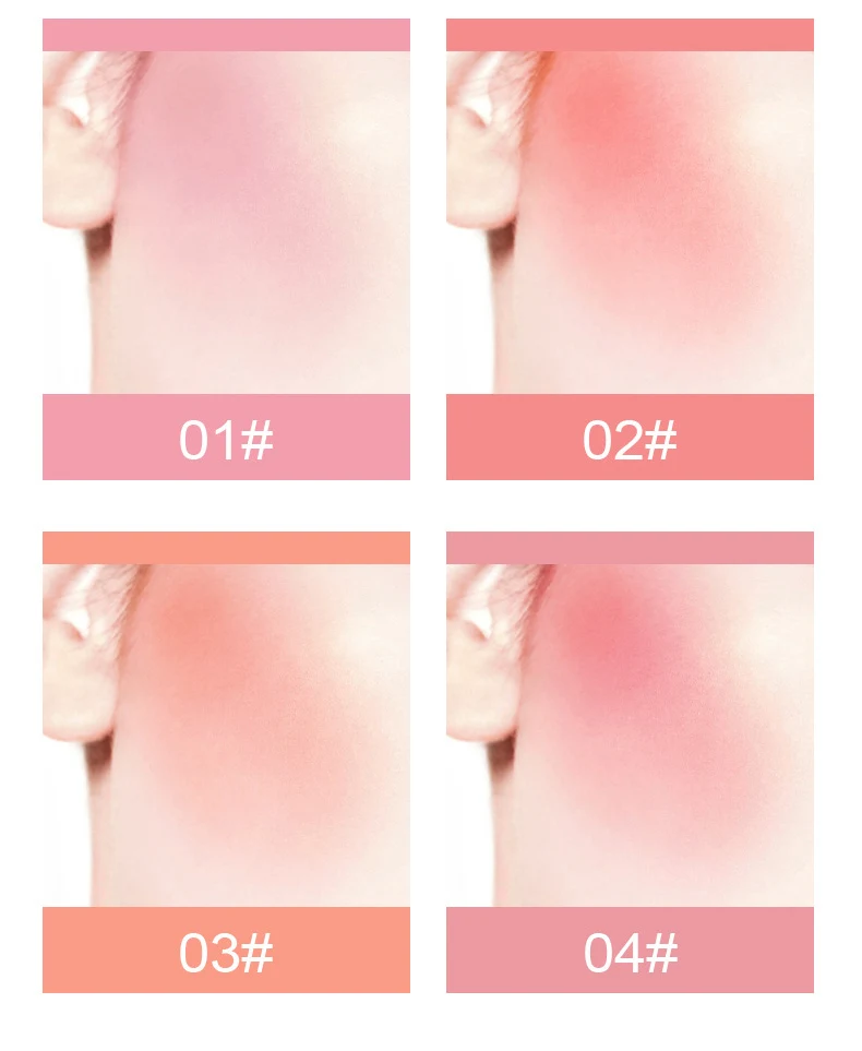 4 цвета водонепроницаемый долговечный легко носить жидкие румяна подчеркивает лицо Румяна натуральный румянец для женщин девочек TSLM1