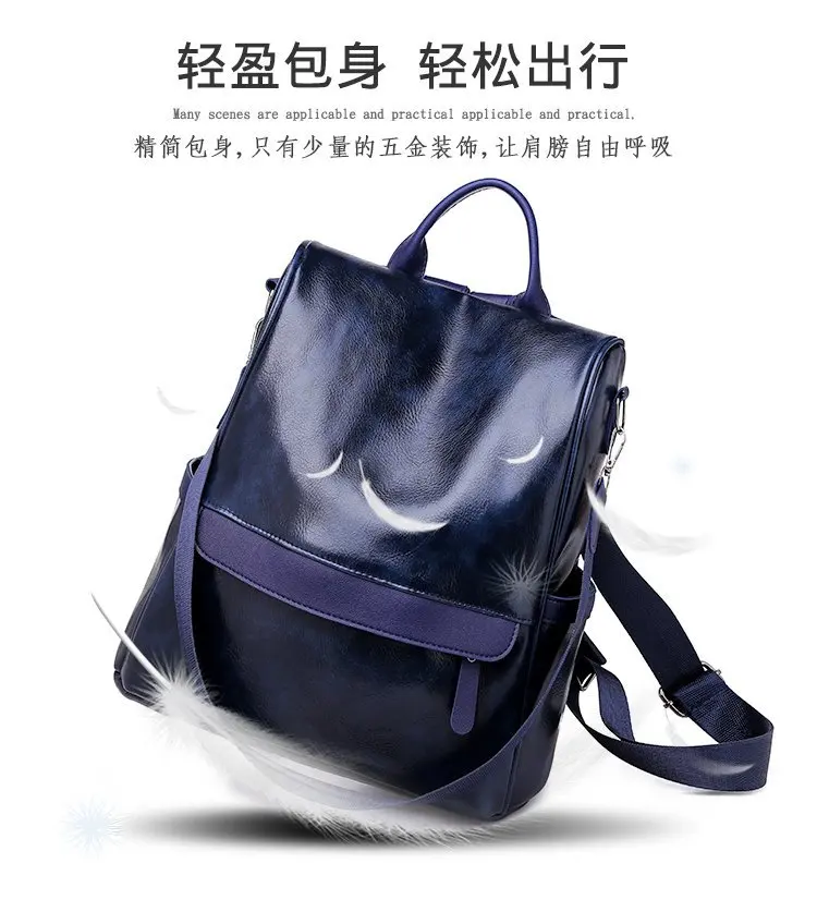 New Style Backpack Dual Purpose Anti-Theft WOMEN'S Bag Manufacturers Wholesale Foreign Trade Export Cross Border for on Behalf o