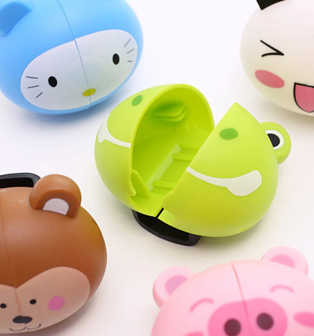 Cute Various Cartoon Animal Head Toothbrush Holder stand with Wall Suction Cup Cute Various Cartoon Animal Head Toothbrush Holder stand with Wall Suction Cup