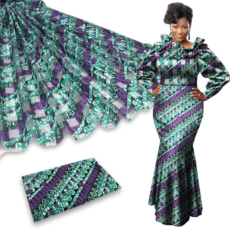Новинка, африканская органза, шелковая ткань с принтом, Анкара, Дашики, модные вечерние платья для женщин