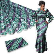 Новинка, африканская органза, шелковая ткань с принтом, Анкара, Дашики, модные вечерние платья для женщин