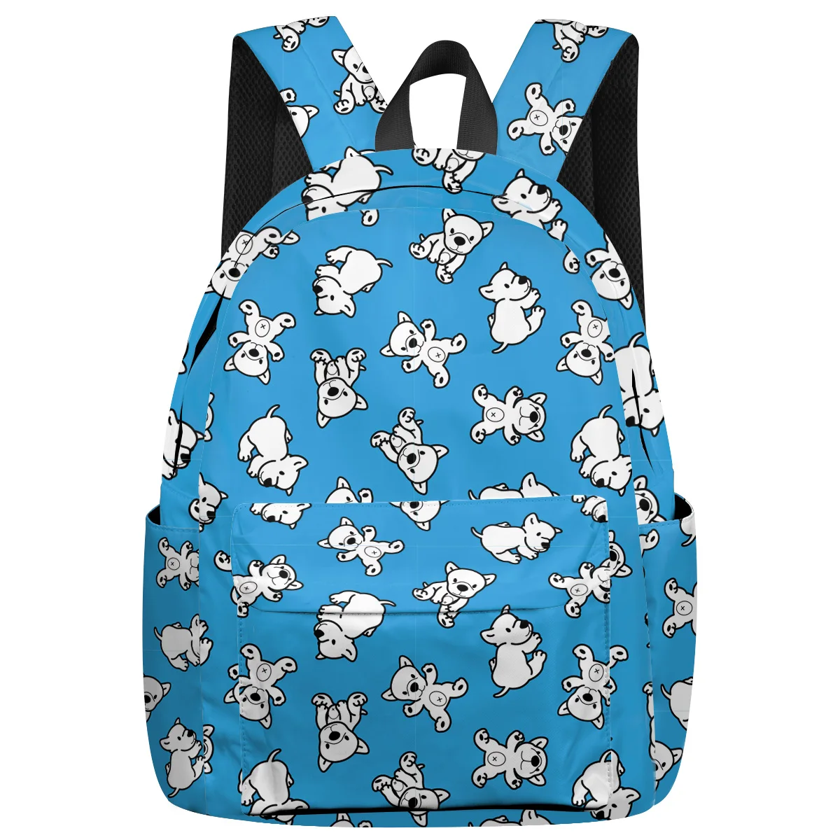 

WHEREISART White Dog Backpacks Fashion Backpacks Laptop Backpacks School Book Bags Independence Day Hiking Daypacks Stain