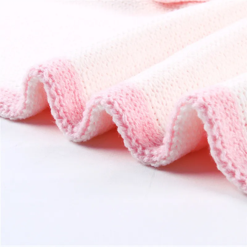 Baby stroller sleeping bag Winter Newborn Baby Warm Cartoon Knitt Swaddle Hooded Blankets Wrap Sleeping Bag baby blanket #4O22 (11)
