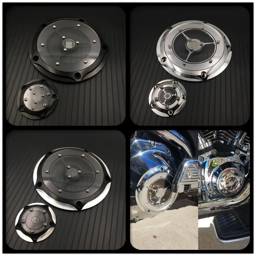 

CNC Derby Cover Timing Timer Cover For Harley Touring Road King 99-15 Softail Fat Boy Heritage 99-later Dyna CVO Twin Cam 99-17