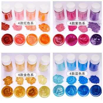 

4Pcs/set DIY Slime Charm Kit Glitter Powder Filler Pigment Pearl Powder Dye Fluffy Slime Accessory Girls Gift Kid Decoration Toy