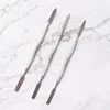 NEW style Stainless steel Cuticle Pusher Nail Art Stirring Polish Powder Blend Spatulas Tone Rods Manicure Remover Makeup Tools 1