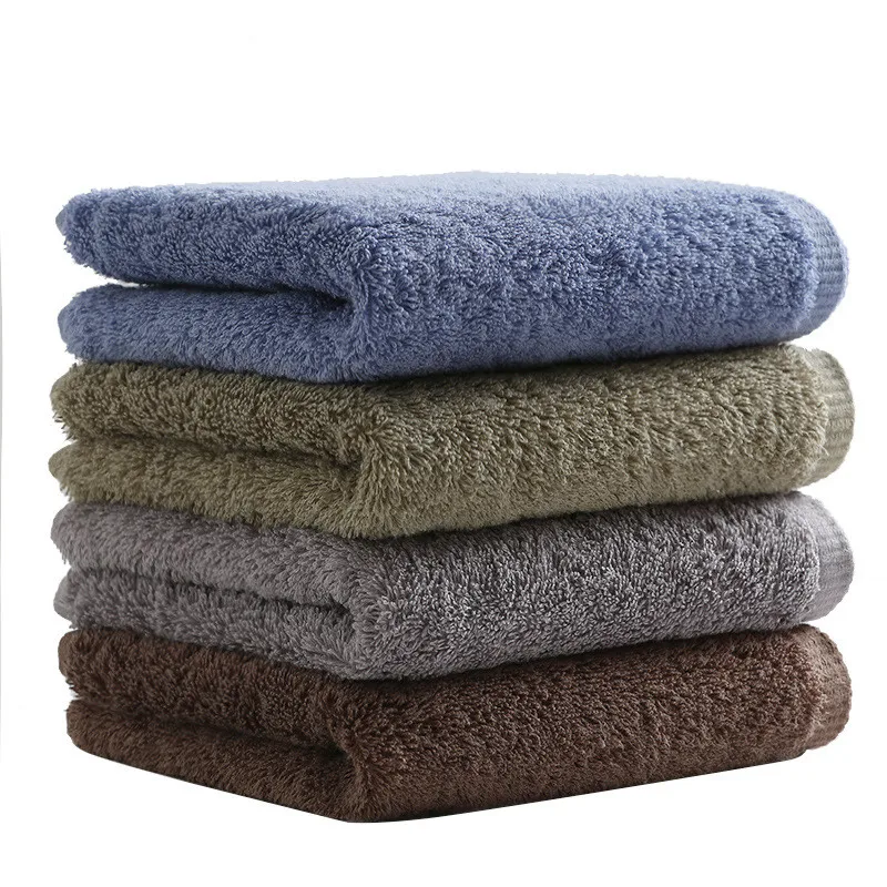35x74cm Super Soft Cotton Home Bathroom Comfortable Absorbent Solid Color Hand Face Shower Hotel Travel For Adult