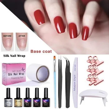

Fiberglass Nail Extension Gel Kit Quick Building Gel Uv Lamp Manicure Salon Tool For Nials Art Set Gel Nail Polish Extension