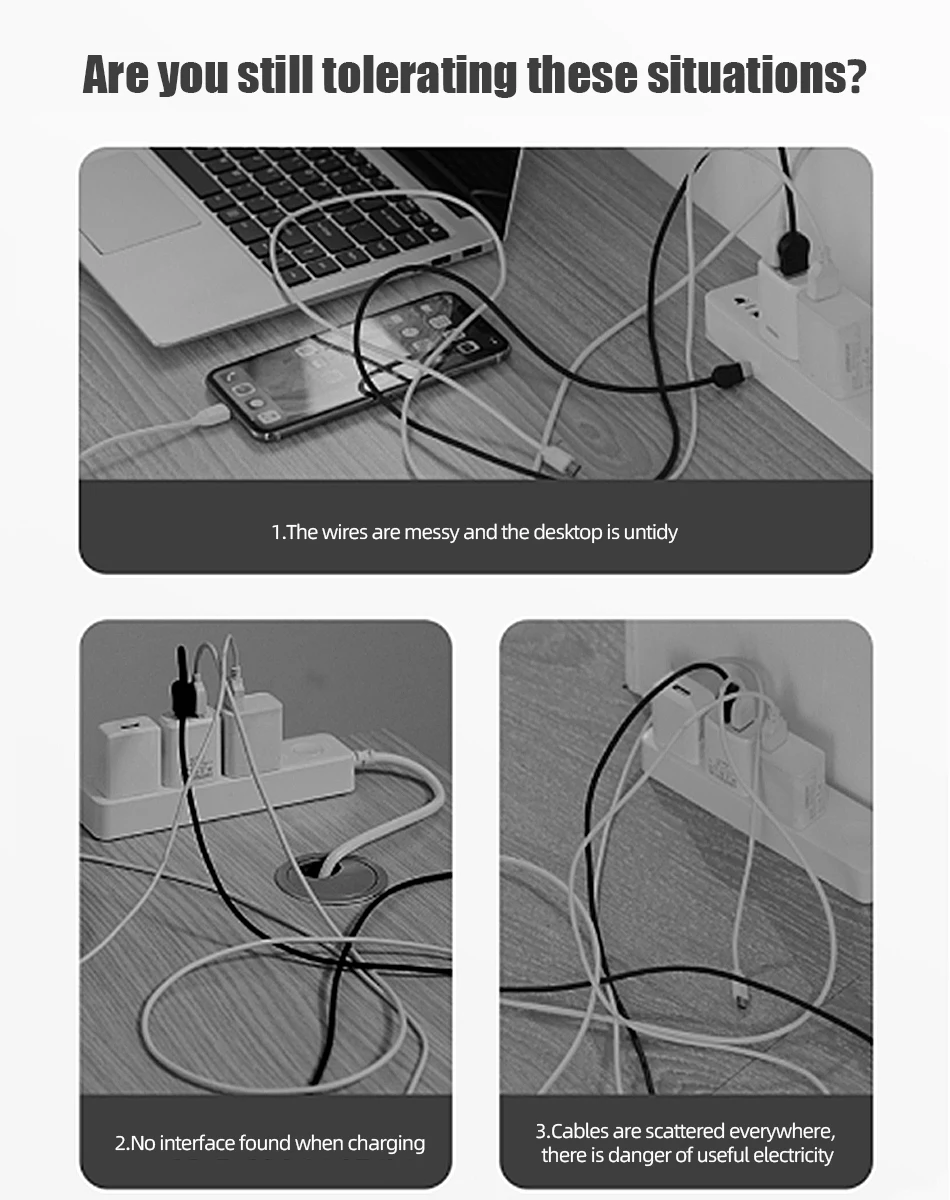 !ACCEZZ Cable Organizer Silicone USB Cable Holder Wire Winder For Earphone Mouse Flexible USB Cable Management Clips In Car Home (2)