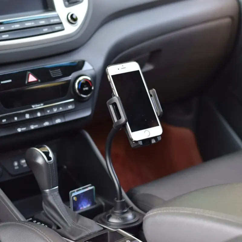 2in1 Car Air Vent Stand Mount Adjustable Gooseneck Cup Mobile Phone Holder Cradle for iPhone Samsung Huawei Xiaomi 3.5