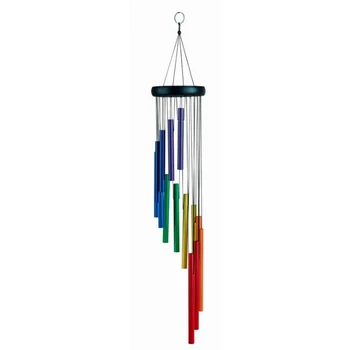 

Metal Pipe Wind Chimes Handmade Traditional Hanging Wind Chimes for Home Decoration Ornament,Seven Colorful Wind Chimes