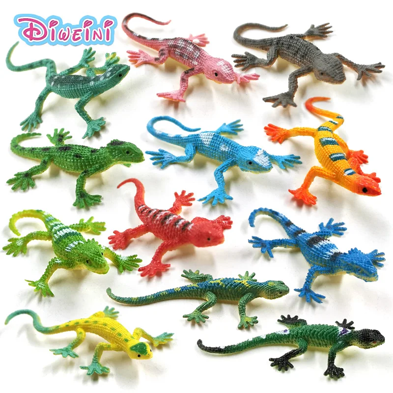 Mini réptil lagarto para crianças, modelo animal realista, figura de ...