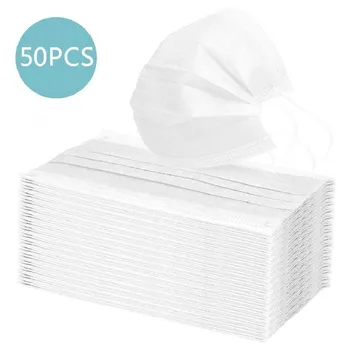 

10/20/50PC Disposable Face Shield Mouth Mask Washable Face Shield Windproof Face Mask Breathable Cloth mondmaskers