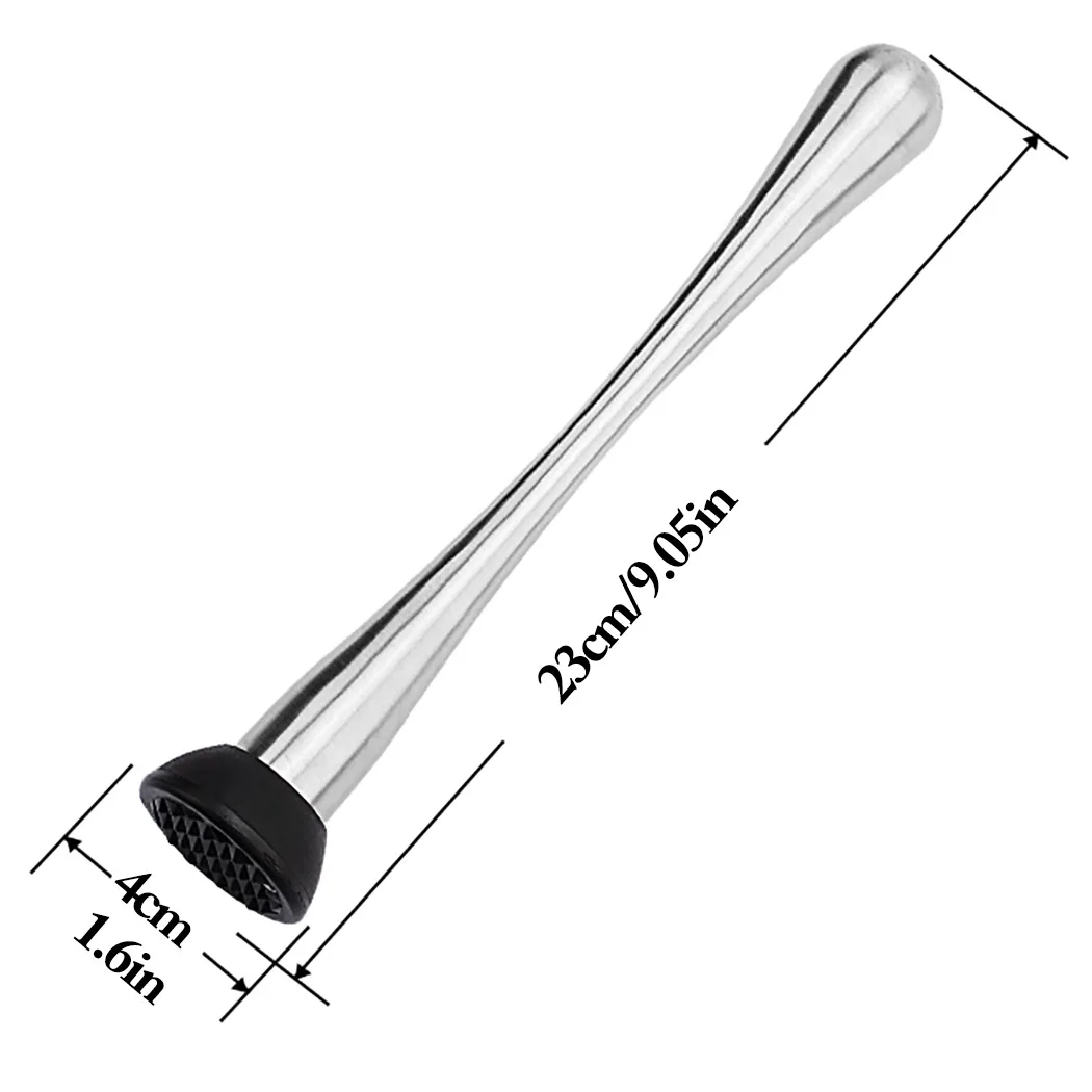 Cocktail Muddler Stainless Steel Multi-purpose Mojito Muddler Drink Wine Mixing Stick Cocktail Shaker