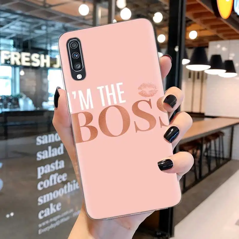 Rose Gold Pink Princess Queen Case For Samsung A51 A71 A52 A72 4G 5G Case Cover For Galaxy A11 A12 A21S A22 A32 A42 Phone Coque