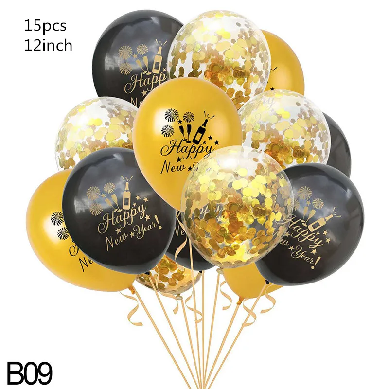 32inch Number Foil Balloon Gold/silver Digit Helium Baloons Happy New Year Christmas Party Decor Globos DIY Home Ornaments - Цвет: A09