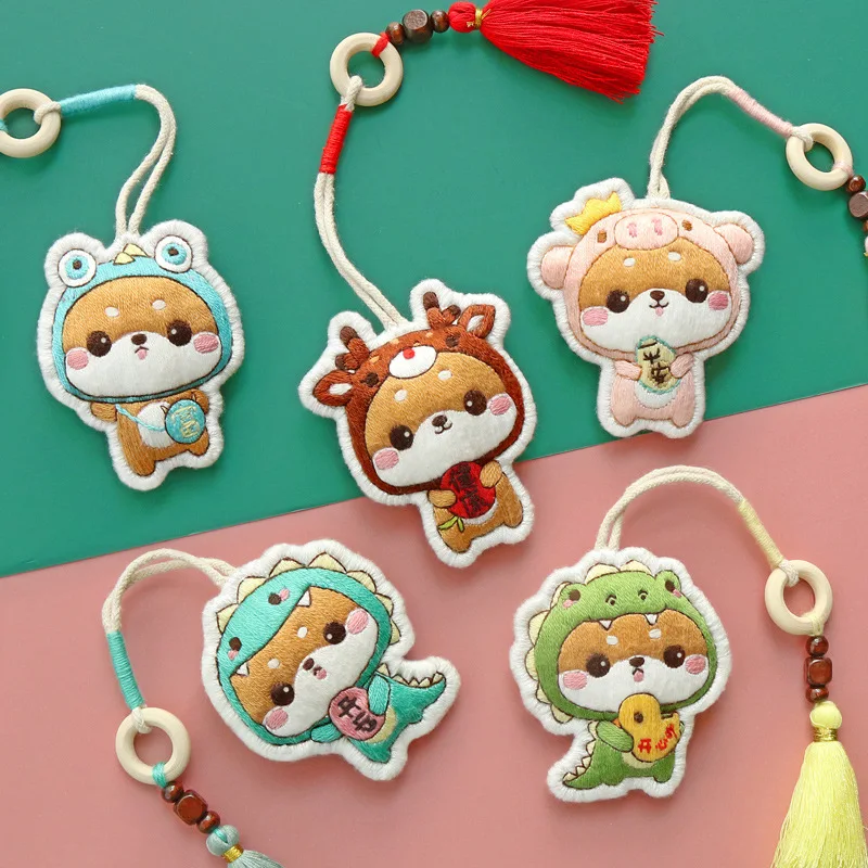 Брелок для вышивки крестиком в виде животного набор сделай сам игла форме свиньи