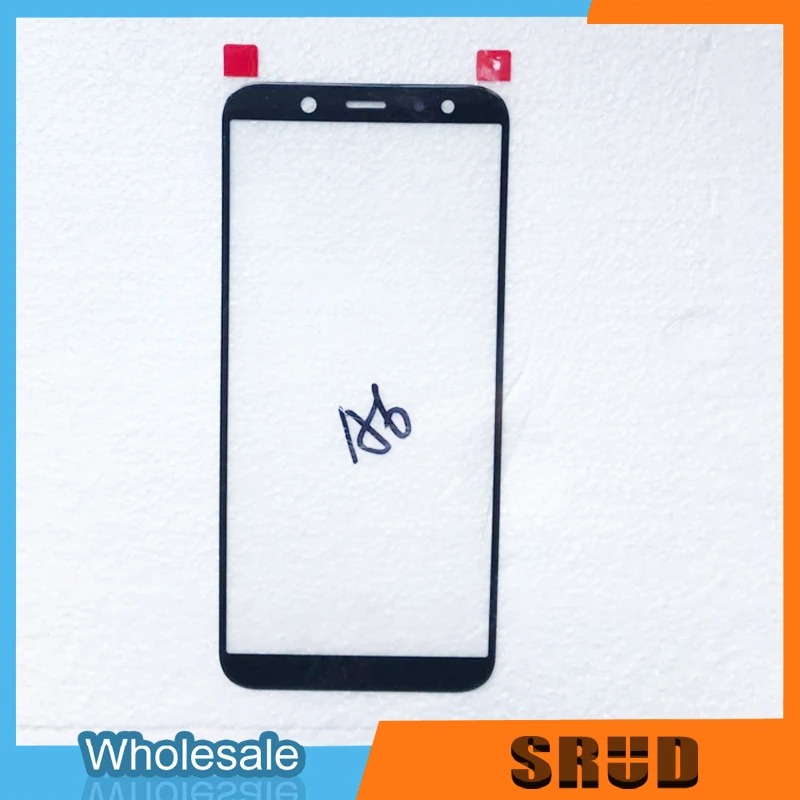 10 шт./лот Замена внешнего ЖК-стекла для samsung Galaxy A6 A600 SM-A600F A6 Plus A605 A605F Запчасти для переднего сенсорного ЖК-экрана