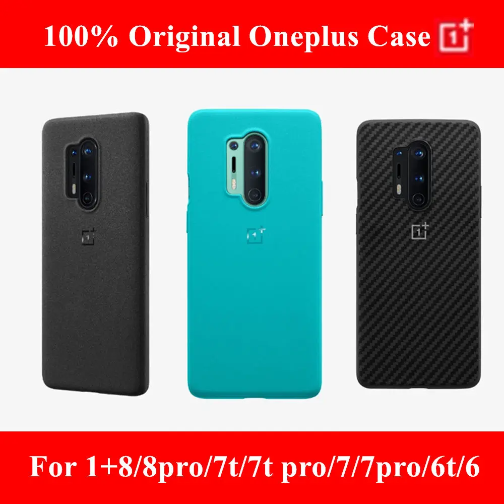 100% оригинальная задняя крышка для oneplus 7T 7 8 pro защитный чехол из песчаника