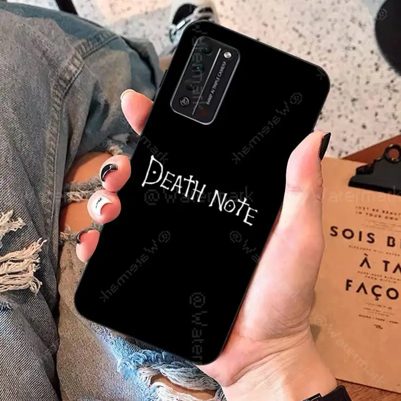 TOPLBPCS чехол для телефона с принтом тетрадь смерти Рюк Кира мягкий Huawei Honor 8x9 10 20 V 30