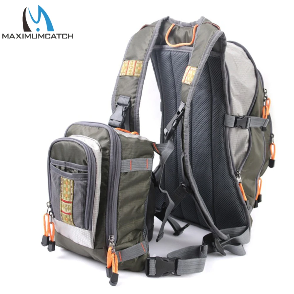 Maximumcatch DUO Fishing Bag Fly Fishing Backpack with Tackle Chest Pack
