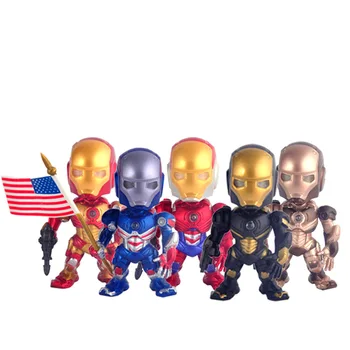

5pcs Marvel Legends Hero Ironman Kids Toys Action Figure Doll Toys Model Avengers People and Anime Figma Gifts for Boys Model