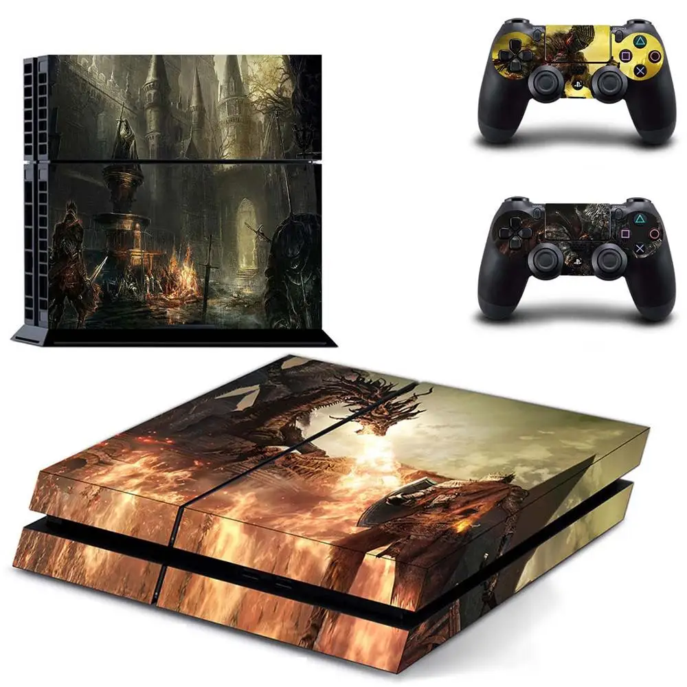 PS 4 стикер Dragon Age Play station 4 стикер s виниловые Наклейка для PS4 наклейки Pegatinas Adesivo для playstation 4 консоль и контроллер - Цвет: DPTM0999