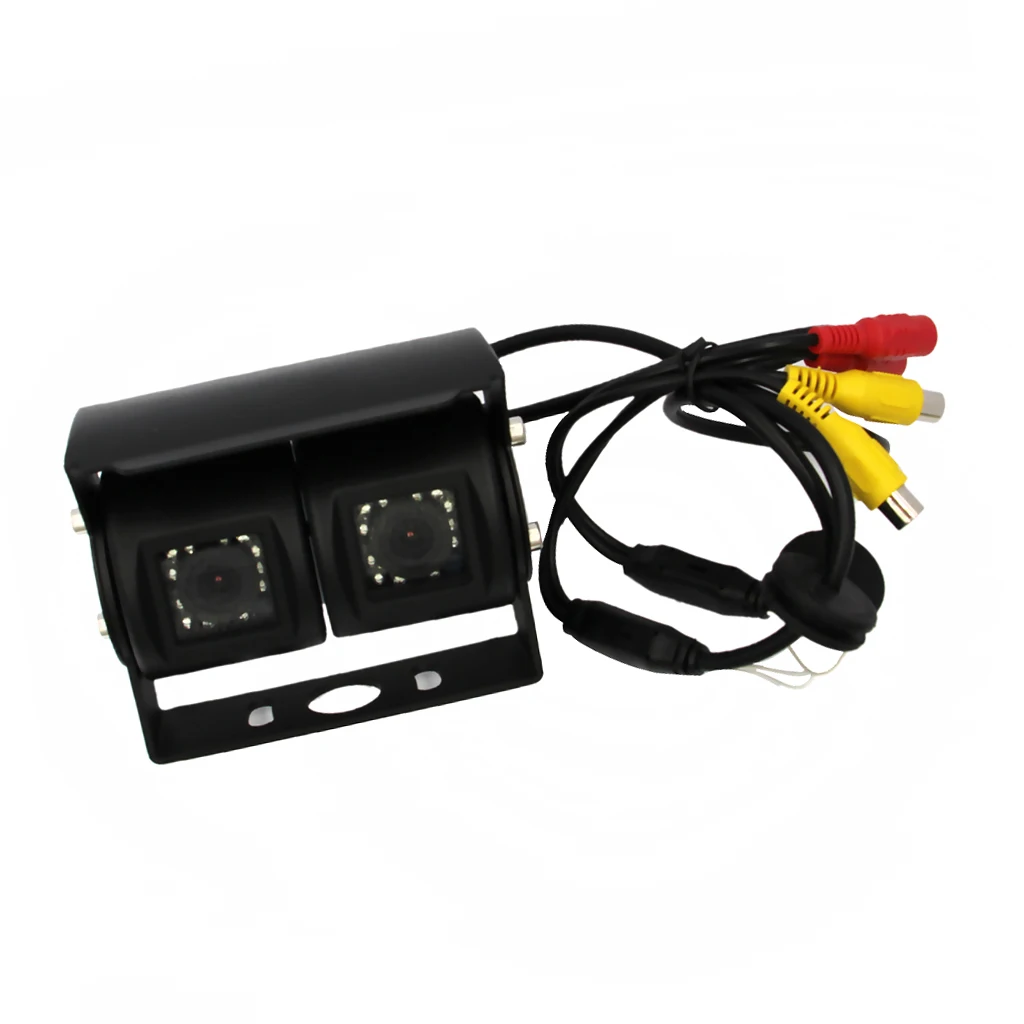 

High Quality Dual Lens Rear View Reversing Backup Camera for Motorhome RV Bus Truck Caravan