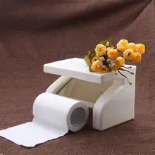 Водонепроницаемый держатель туалетной бумаги рулон ткани Стенд коробка с полкой для ванной комнаты