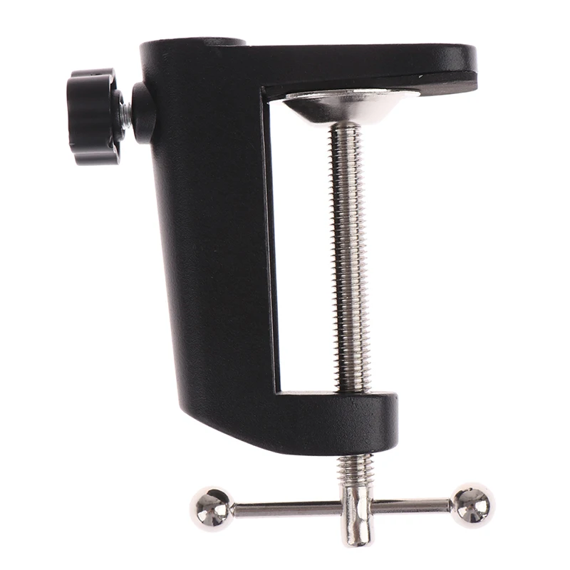 1PC Heavy-Duty Metal Table Mounting Clamp for Microphone Table Lamp Stand Holder