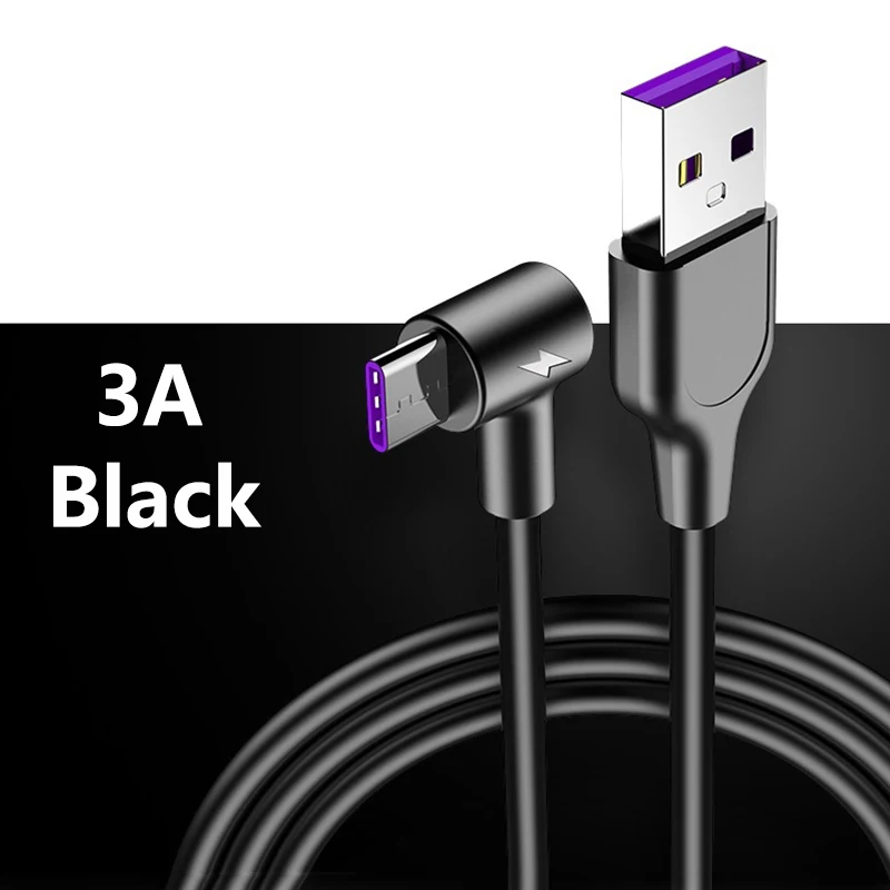 Кабель для быстрой зарядки Oplader Kabel для samsung Galaxy A70 A50 A40 Supercharge 5A USB-C кабели для huawei P30 Pro P20 - Цвет: Chargeur Cable
