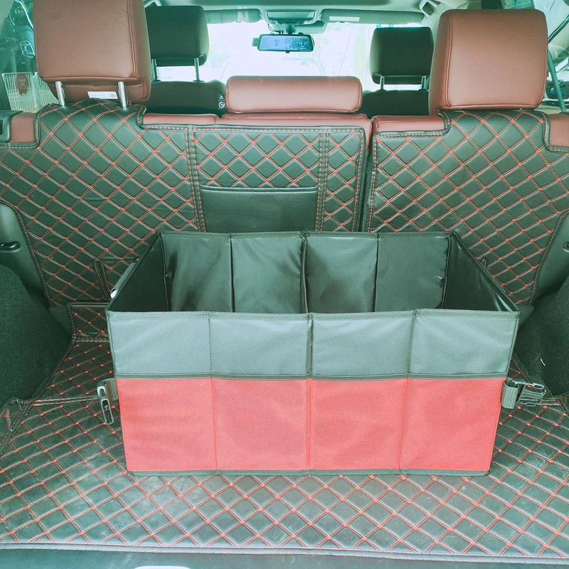 

Universal Car Trunk Storage Bag Folding Collapsible Compartments Organizer Box Stowing Tidying Container Accessories Interior