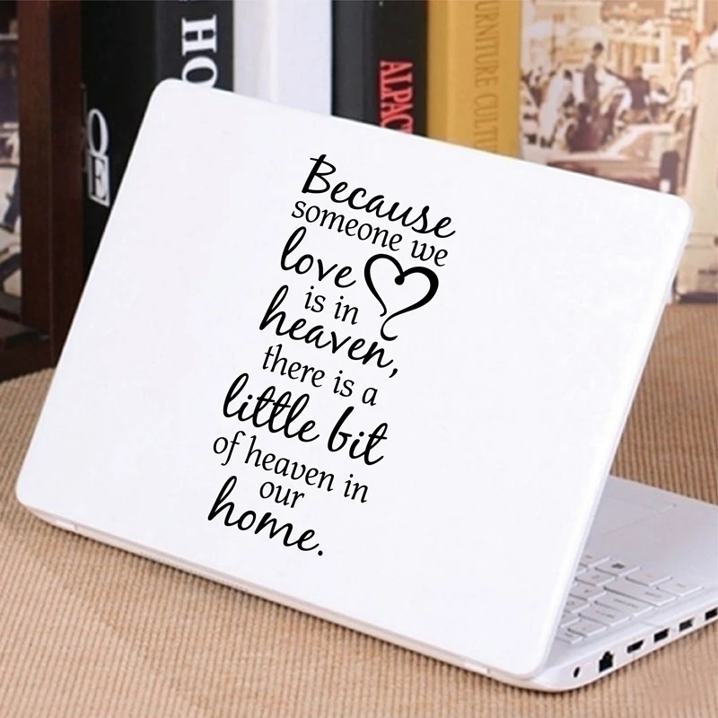 Inspiration decal laptop decoration