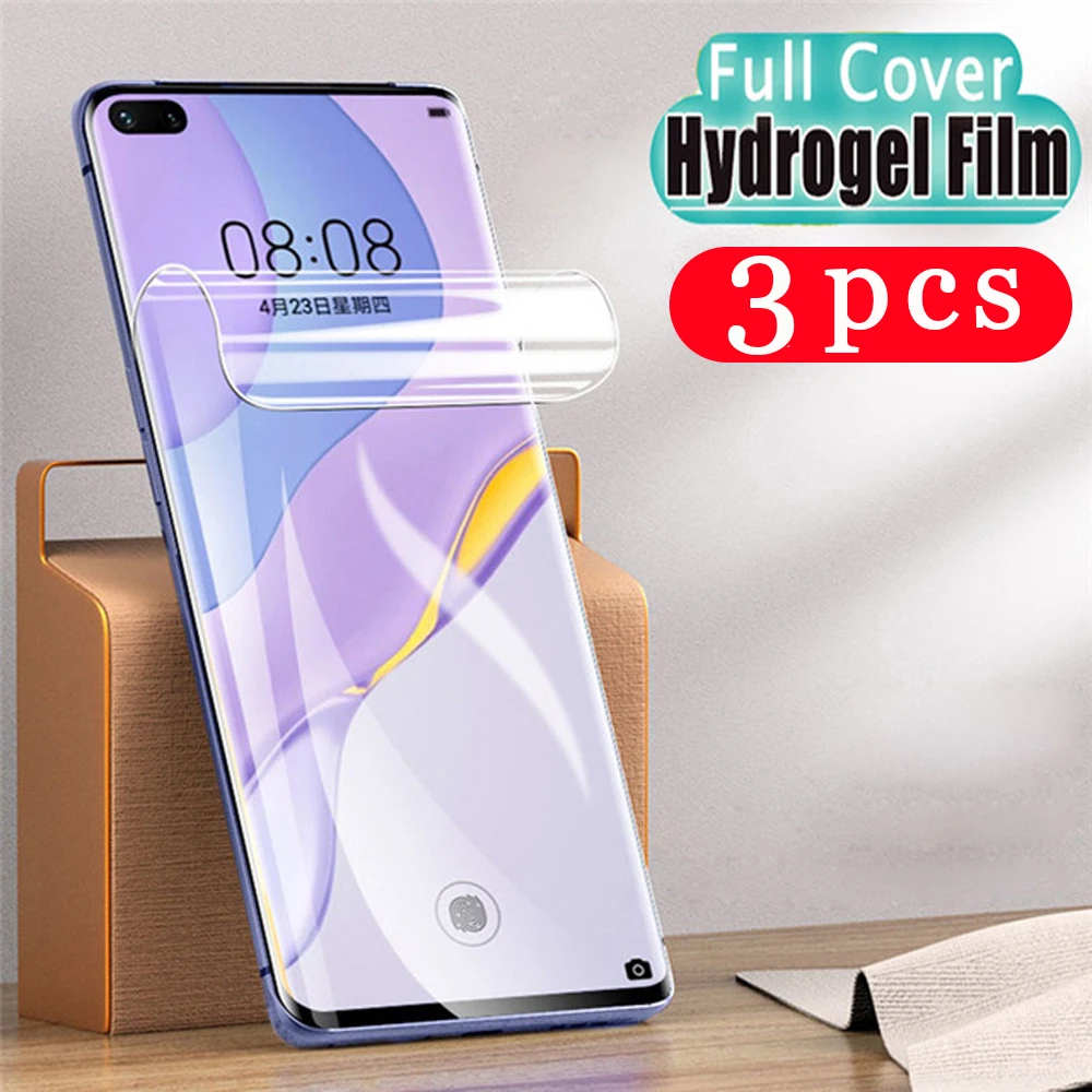3 шт Мягкий Полный Чехол для huawei honor 20 lite 20i 20s v30 30s view 30 pro plus Гидрогелевая пленка