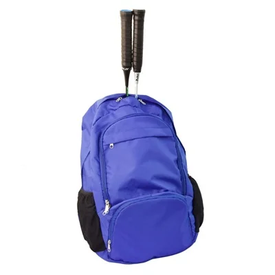 Портативные теннисные сумки для ракетки легкая бадминтон сумка для ракетки Оксфорд водонепроницаемый путешествия складной Открытый Туризм Кемпинг рюкзак - Цвет: Blue bag