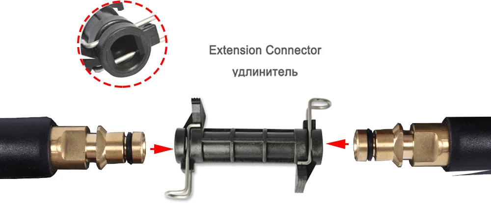 OPRQ 6 м 8 м 10 м 15 м латунная насадка, сменный шланг для мойки давления 2610 фунтов/кв. дюйм, насадка для пены, Серия K, удлиняющий шланг