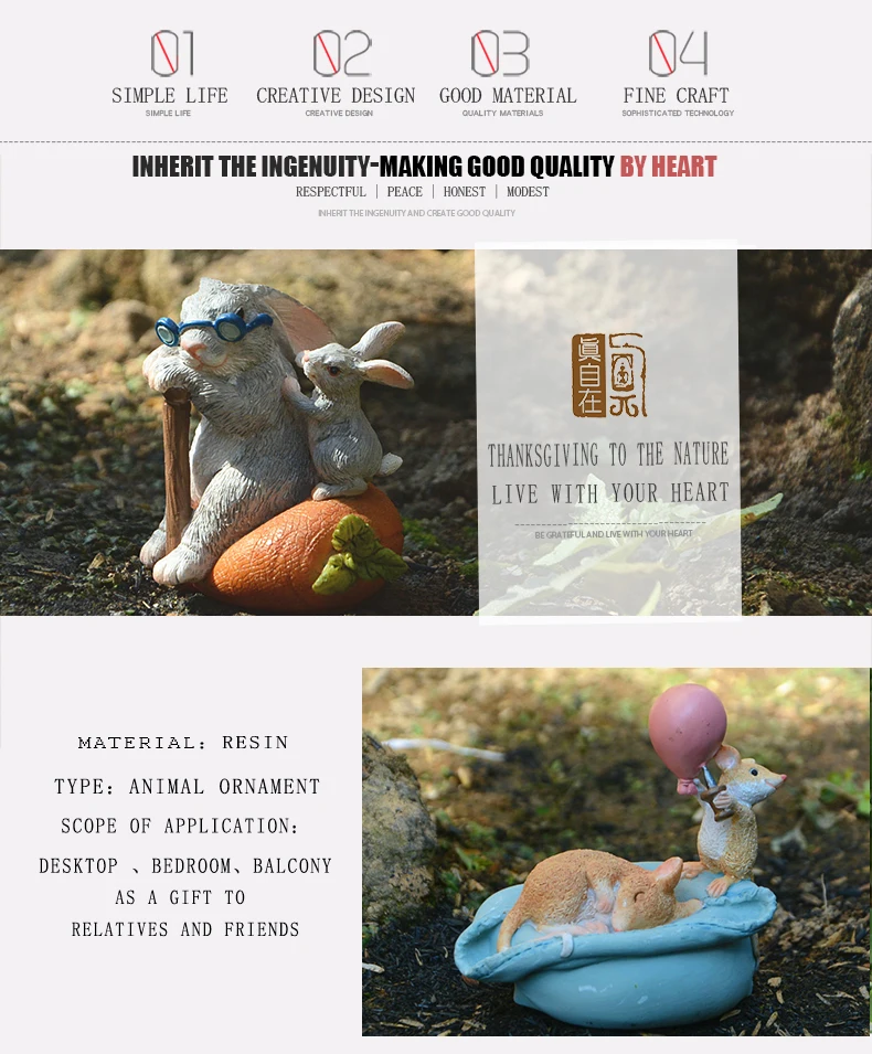 Simulation Cute Rodent Mouse Rat Figurine Balcony Miniature Fairy Garden Decoration Animal Model Bonsai Home Decor Kids Toy mini horse figurines