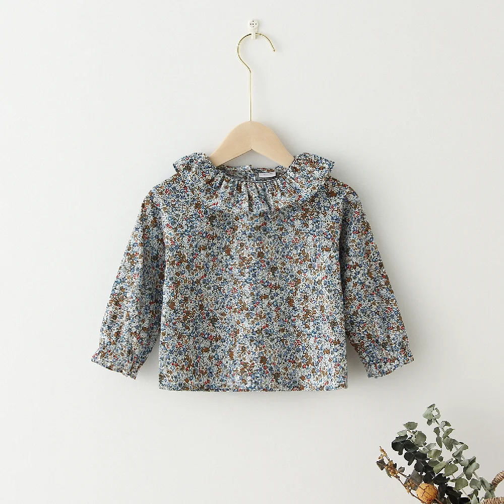 Fashion Baby Girl Cotton Blouse Infant Toddler Girl Princess Cotton Shirt Long Sleeve Summer Spring Girls Tops Blouses baby girls blouse baby girls shirt