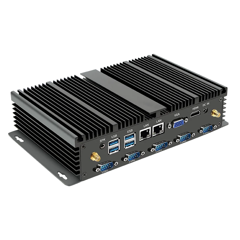 MSECORE i3i5i7 безвентиляторный мини ПК Windows 10 HTPC промышленный настольный компьютер linux intel 2* Lan 6* COM VGA HDMI wifi