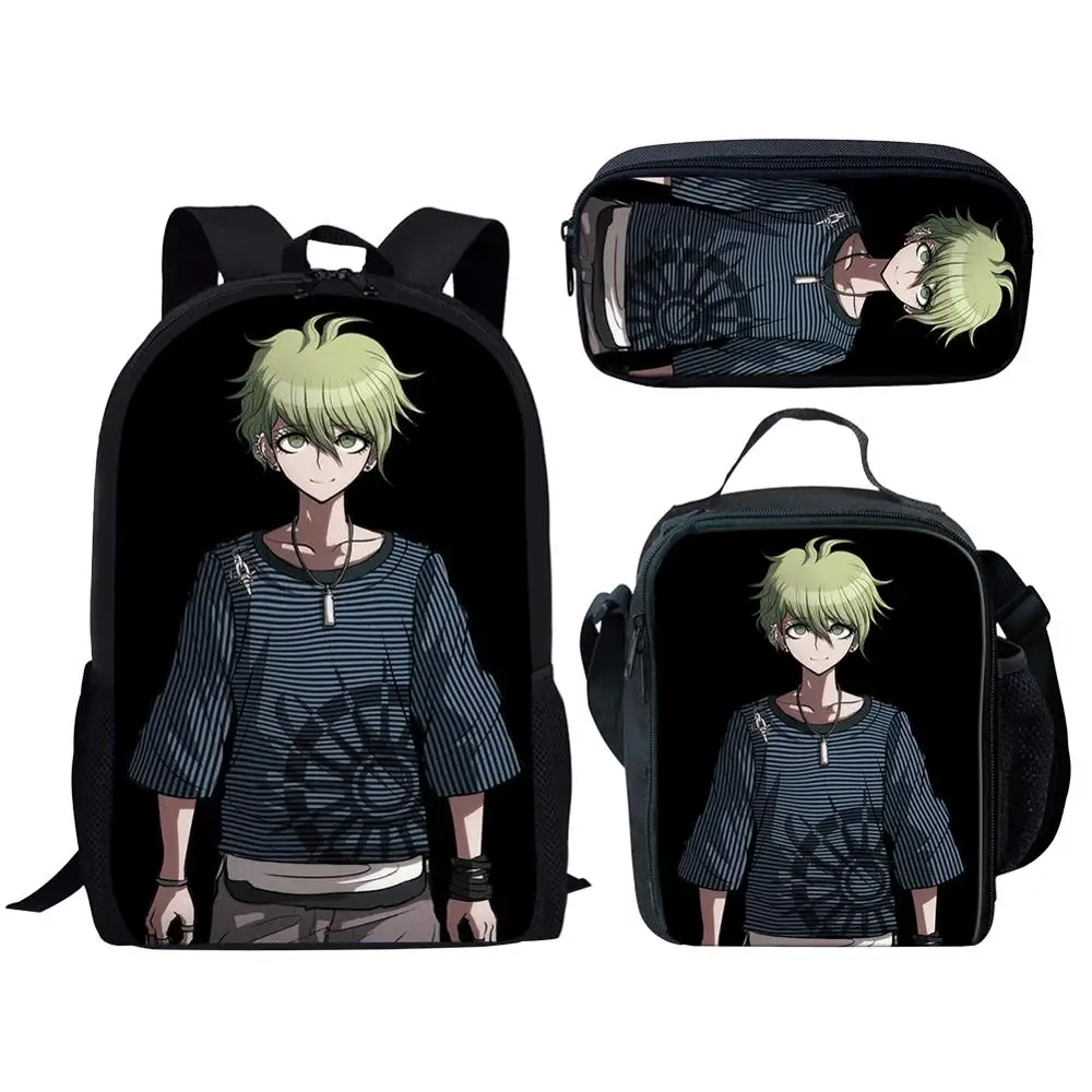 CDGX2472CGK 3 шт./компл. школьный рюкзак для детей с рисунком из аниме Danganronpa-V3 школьная сумка для студентов, подарочный набор для мальчиков - Цвет: CDGX2472CGK