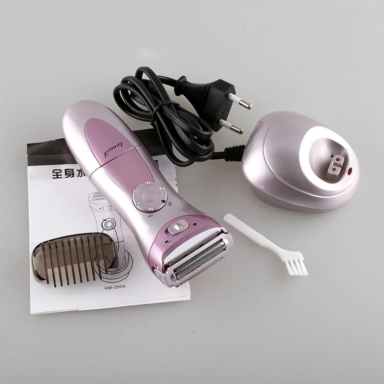 

KM-200A Kemei Home Charging Waterproof Electric WOMEN'S Shaver Tweezers Shaving