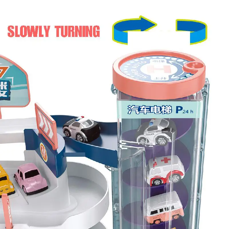 Игрушечный набор для парковки многослойная Миниатюрная модель автомобиля