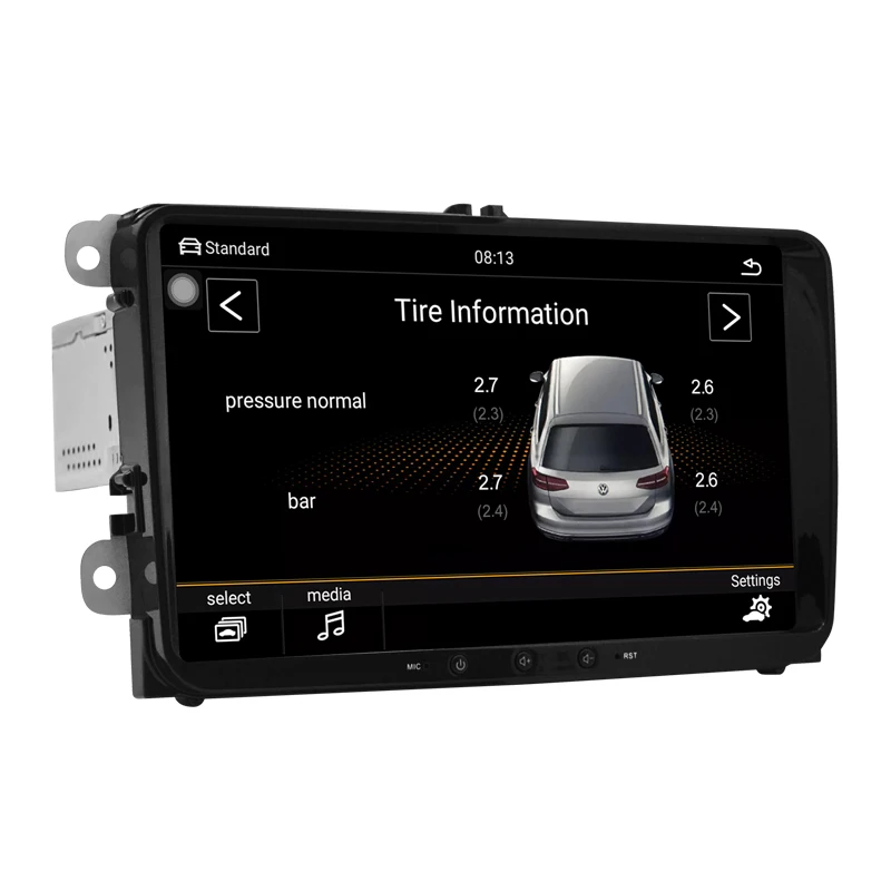 Автомобильный мультимедийный плеер DVD android 8,1 для VW/Volkswagen/Golf/Polo/Tiguan/Passat/Jetta/CC/SEAT/leon/Skoda/EOS " 2G/32 Gcar радио