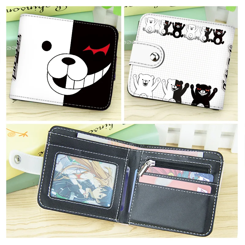 Wallet Coin-Purse Money-Bag Danganronpa Anime Women for Gift Makoto Monokuma Naegi