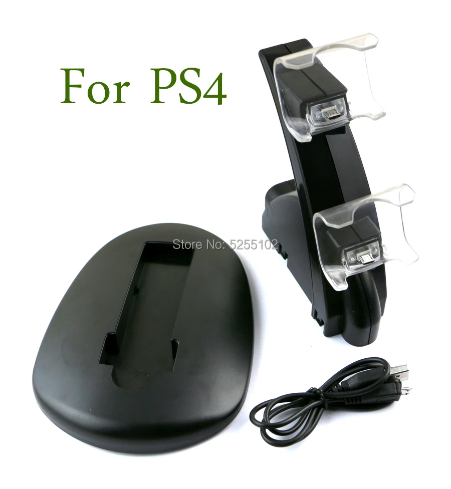 Controller Caricabatterie Dock Led Dual Usb Ps4 Base Di Ricarica Per Stazione Di Ricarica Per Sony Playstation 4 Controller Ps4 / Ps4 Pro /Ps4 Slim