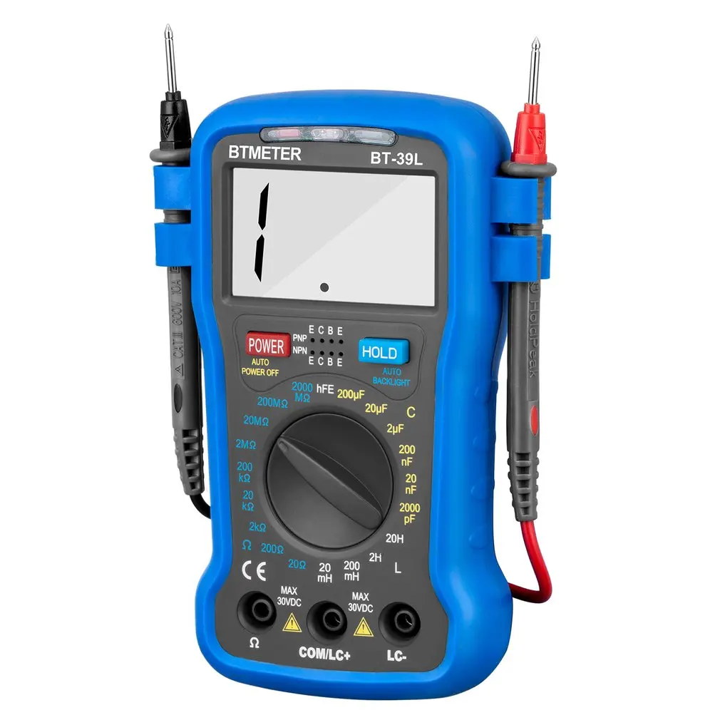 Цифровой мультиметр Btmeter BT-39C/BT-39V/BT-39K/BT-39L Авто Диапазон Тестер Ac/Ac 6000 отсчетов истинный Rms Ncv Ом транзисторный тестер