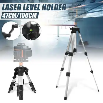 

Extendable Tripod Holder 47cm/100cm Adjustable Aluminium Alloy Tripod Stand For Laser Level Fixed Button Screw Measurement